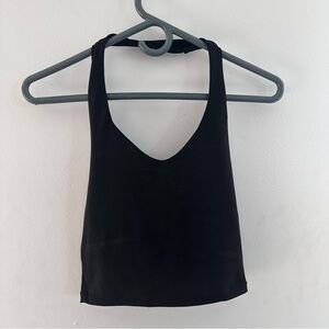 Black Women's Workout Halter Top
